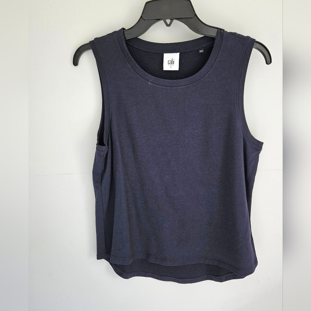 Cabi navy blue sleeveless top 5200